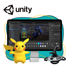 Мир игр на Unity 2D на популярном движке + AI-помощники - КИБЕРшкола программирования для детей, компьютерные курсы для школьников, начинающих и подростков - KIBERone г. Москва